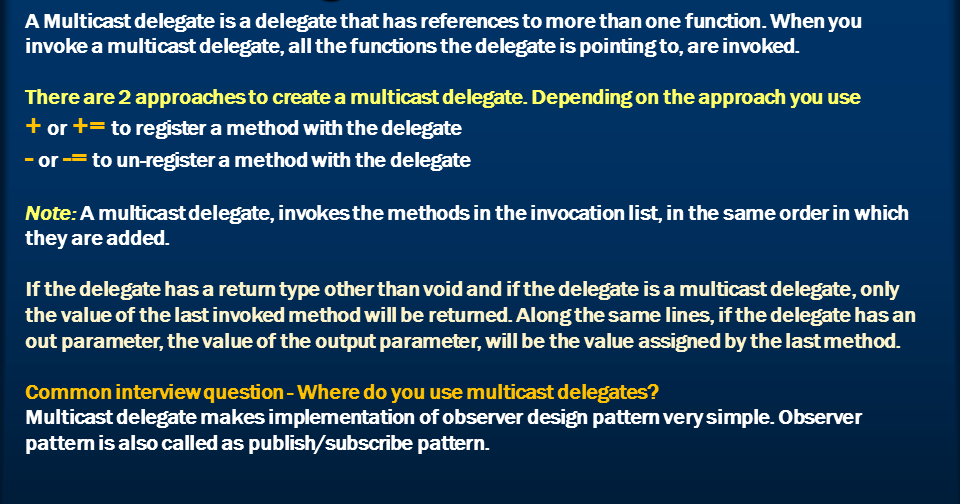 Developers Field C Delegates