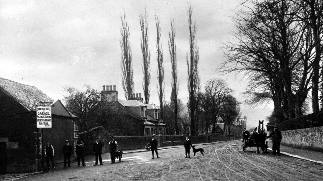 Tour Scotland Old Photograph Commercial Hotel Garage Newburgh Fife