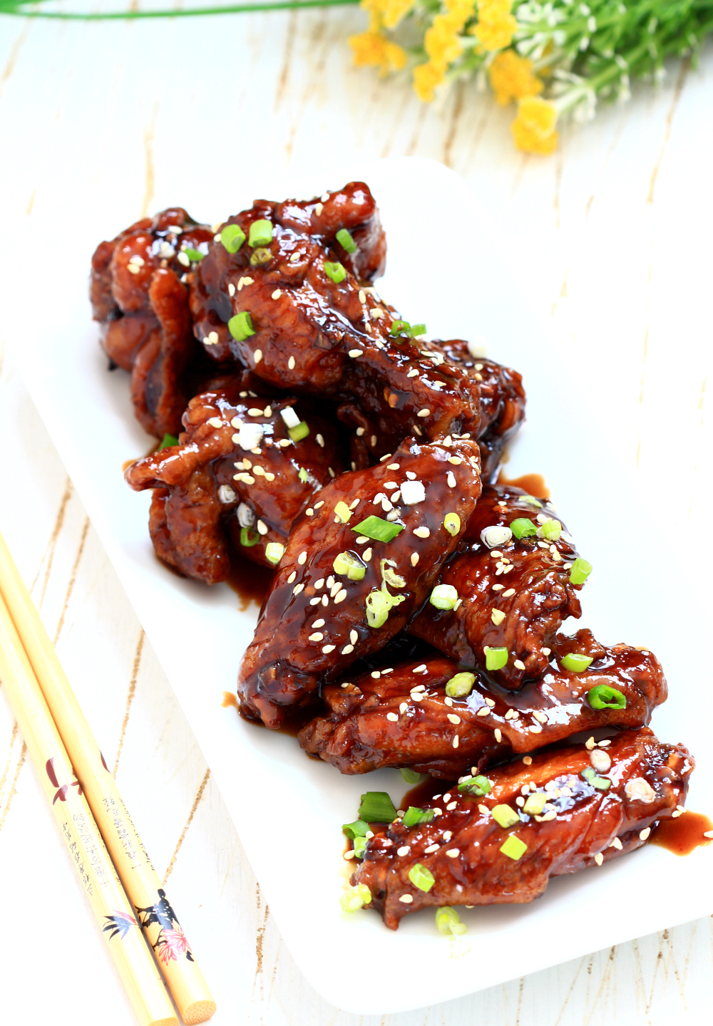 Balsamichoney dijon chicken wings