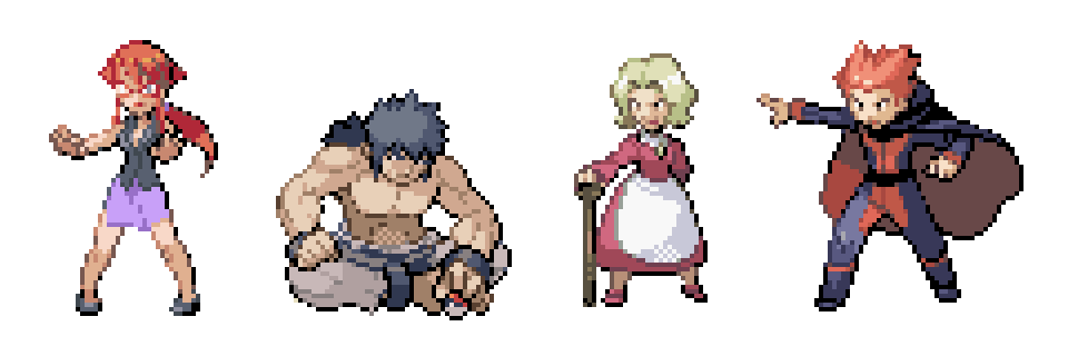 Lost in Rehearsal: Pixel Painting - The Elite Four (Pokémon Red