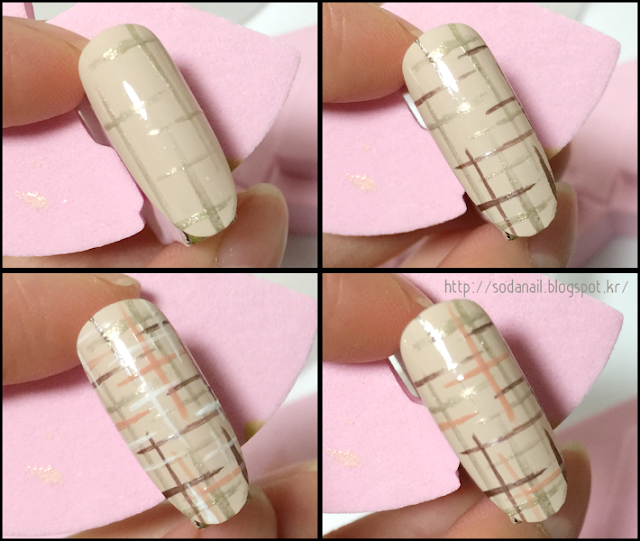 how to do tweed nail art