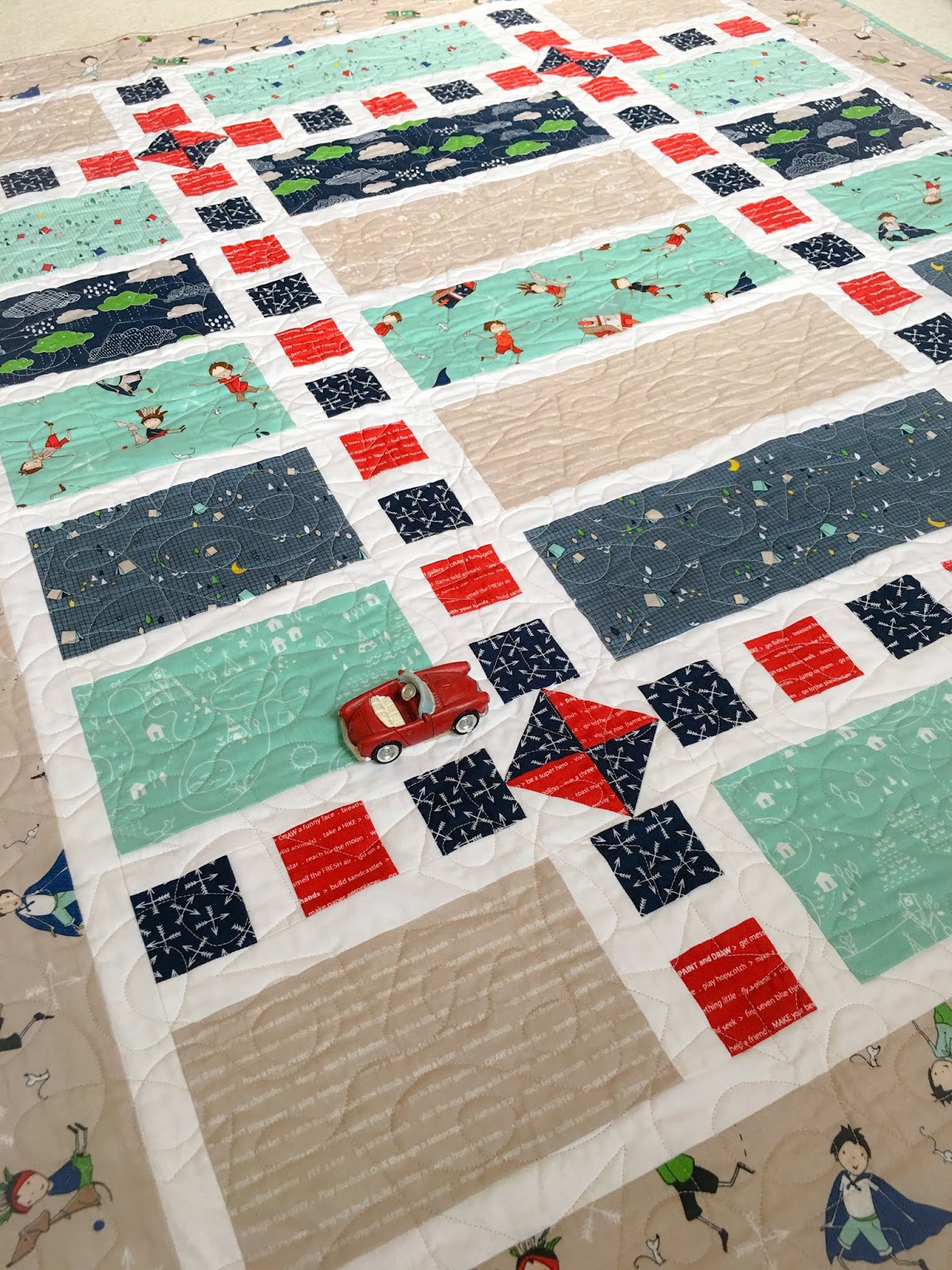 Carried Away Quilting New pattern Let's Play, a fat quarter friendly