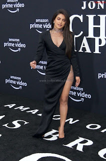 Priyanka Chopra in a Stunning Leg Cut Black Designer Gown ~ bollycelebs.in Exclusive Celebrity Pics 004