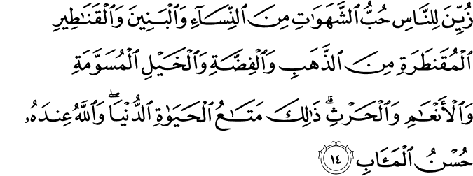 Surat Ali Imran Ayat 14