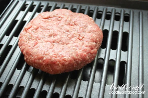 Step 4: Grill Burger   Place the burger on the grill and cook.     Turn the burger over and cook the other side.     Use a meat thermometer to make sure the internal temperature reaches 145* F.     Then it is ready to serve.