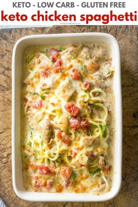 Low Carb Chicken Spaghetti