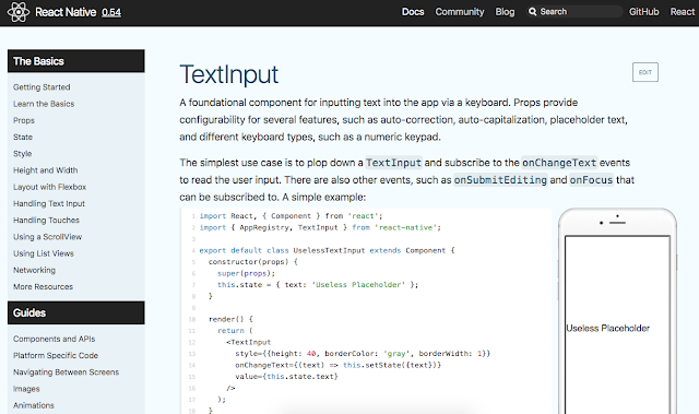 React Native TextInput React Native TextInput