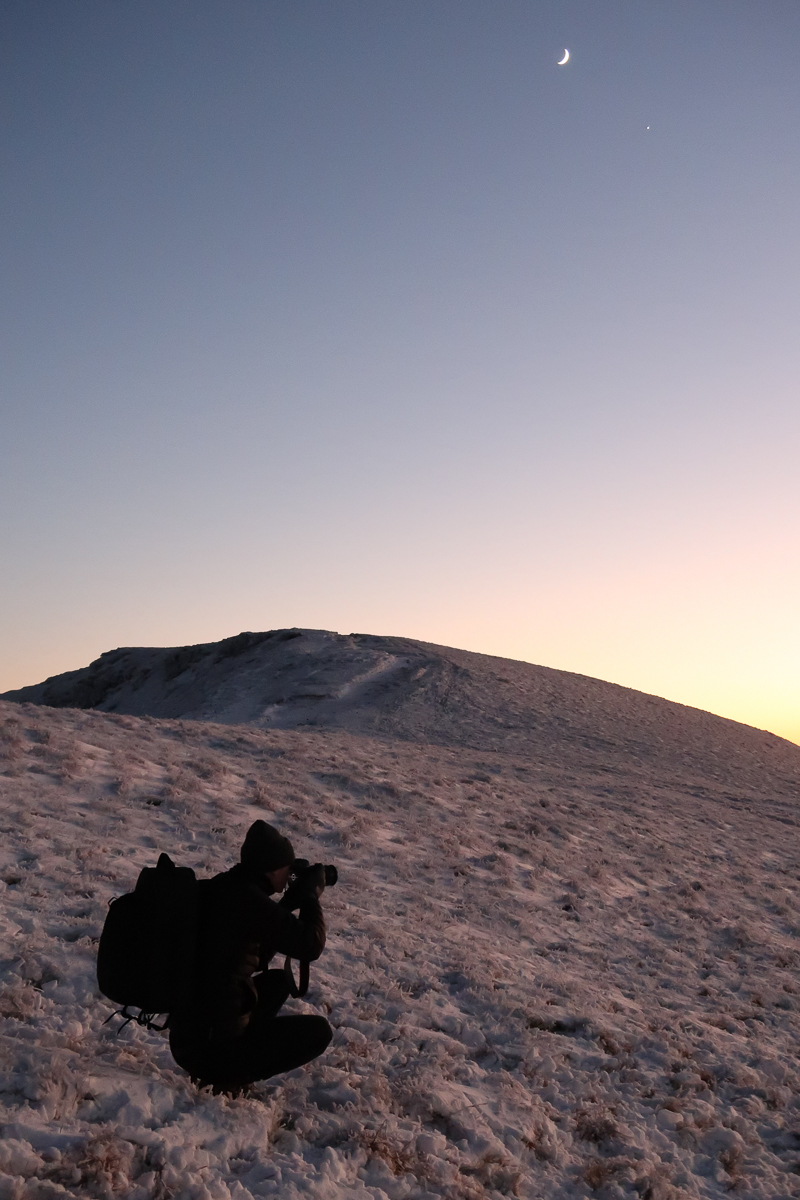 Climbing a Mountain in the Snow The New Year Vlog pen y fan mountain at sunset in the snow