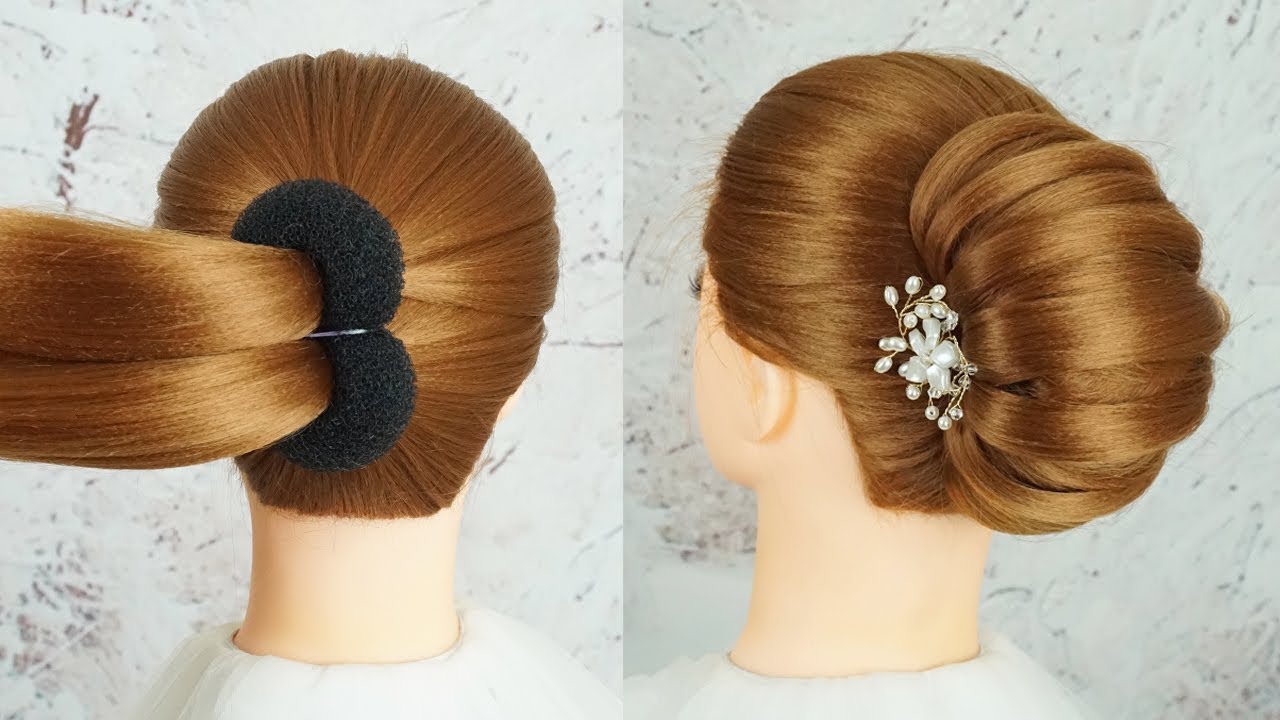 Pak India Fashion New French Bun Hairstyle Step By Step
