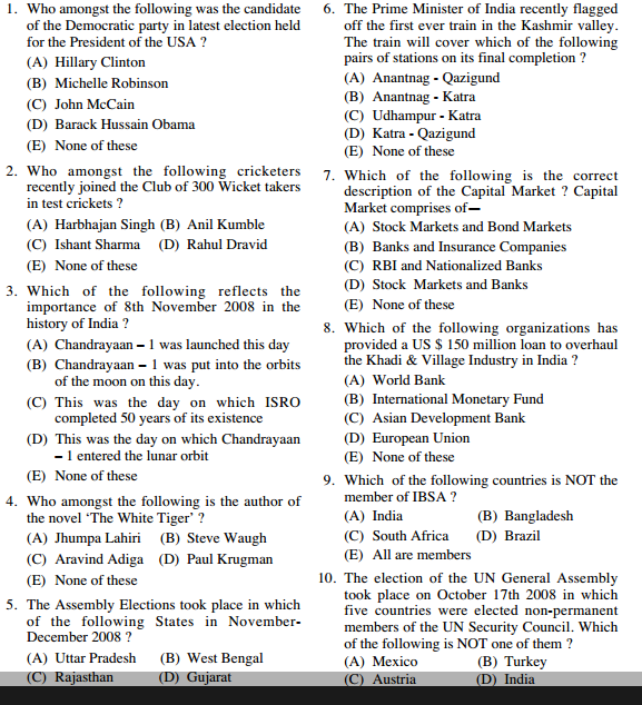 list of essay topics for bank po exams