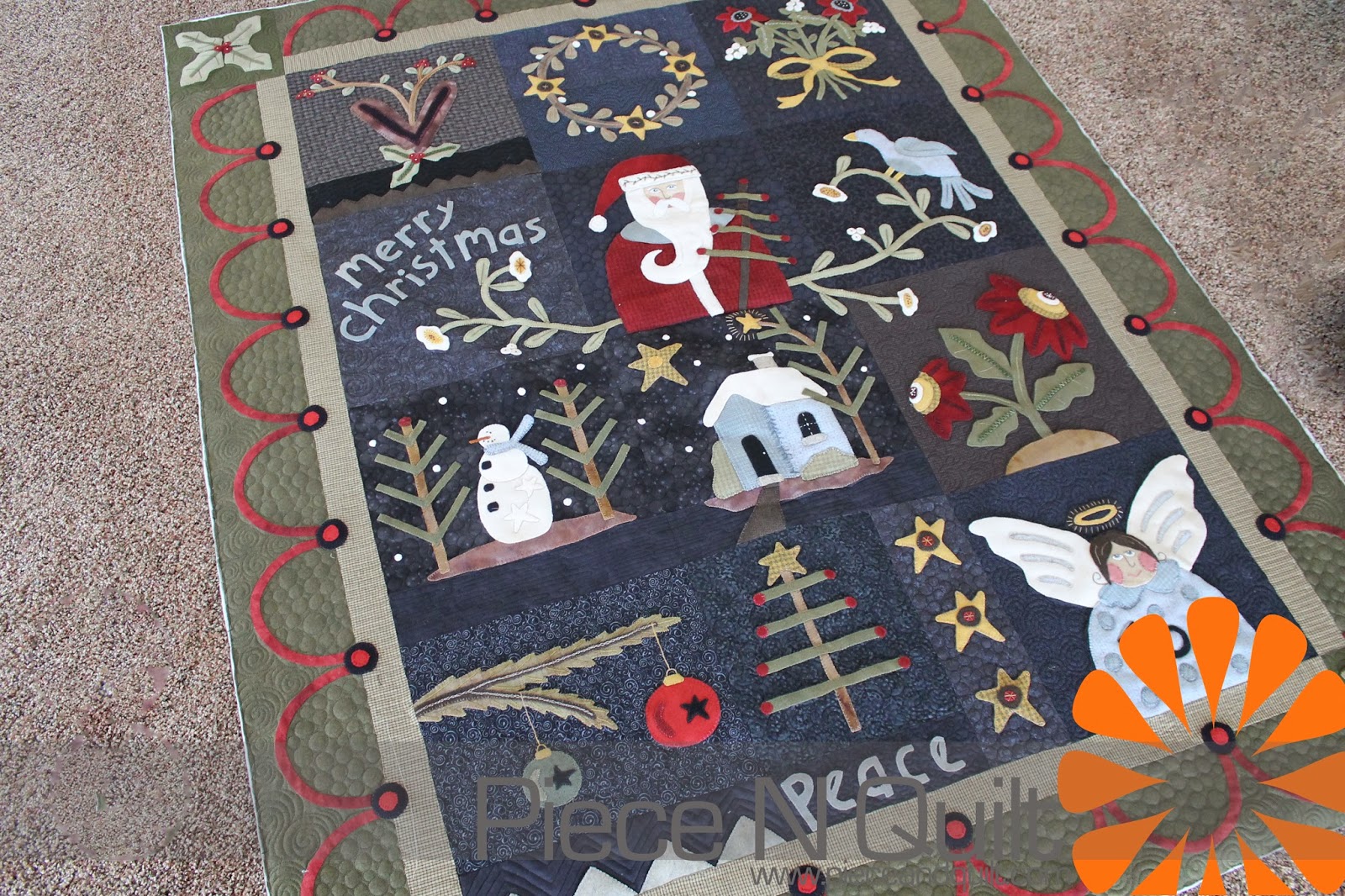 Piece N Quilt Christmas Quilt