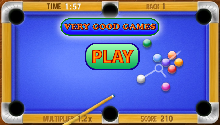 A free online billiard game Speed Pool King for computers, tablets, and smartphones