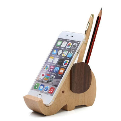 Must Have Desk Organizers for You Wood Elephant Desk Organizer