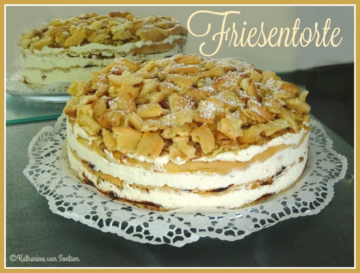 ich hab da mal was ausprobiert: Friesentorte mit Brandteigböden
