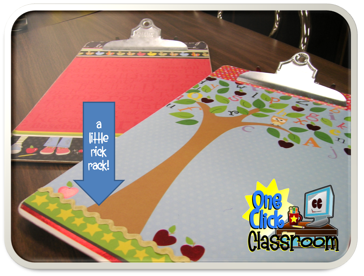 One Click Classroom Made it Monday Cute Teacher Clipboards!