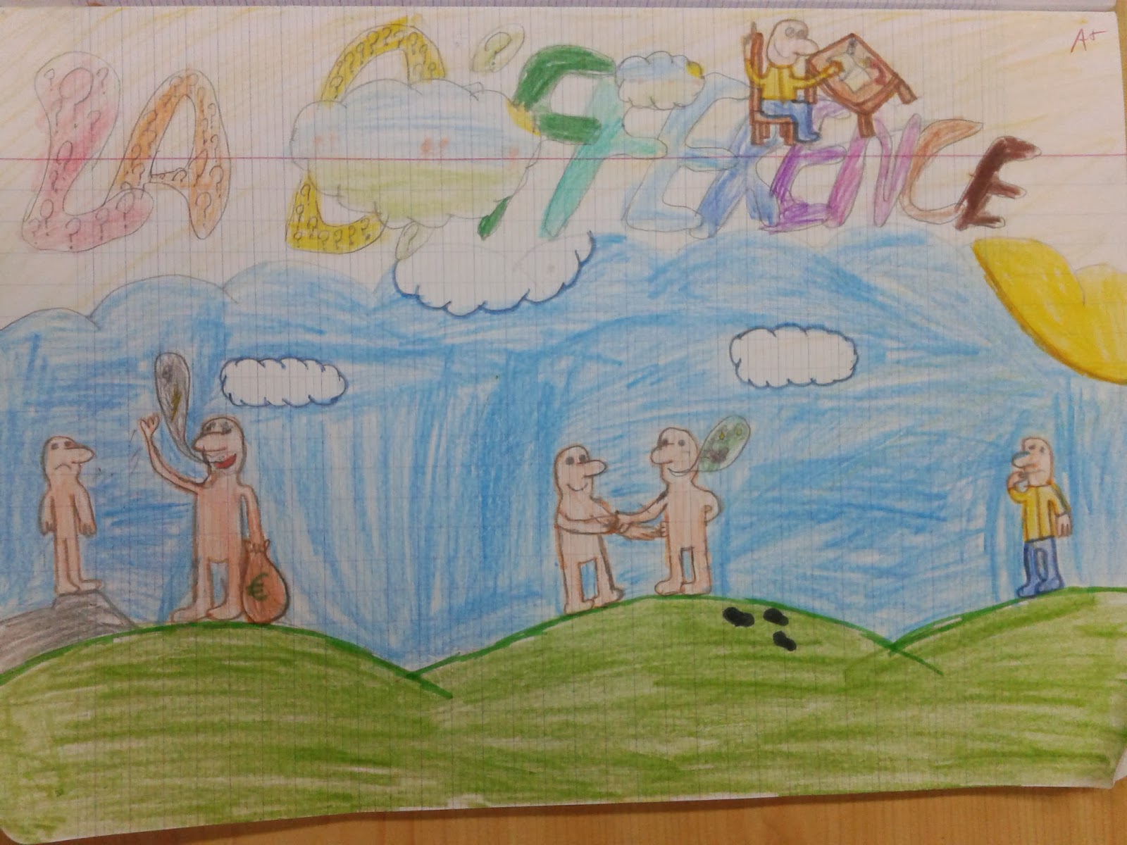 Poésie La Différence De Jean Pierre Siméon Dessin Classe de CM2. École Saint Louis des Français.: Poésie. La différence.