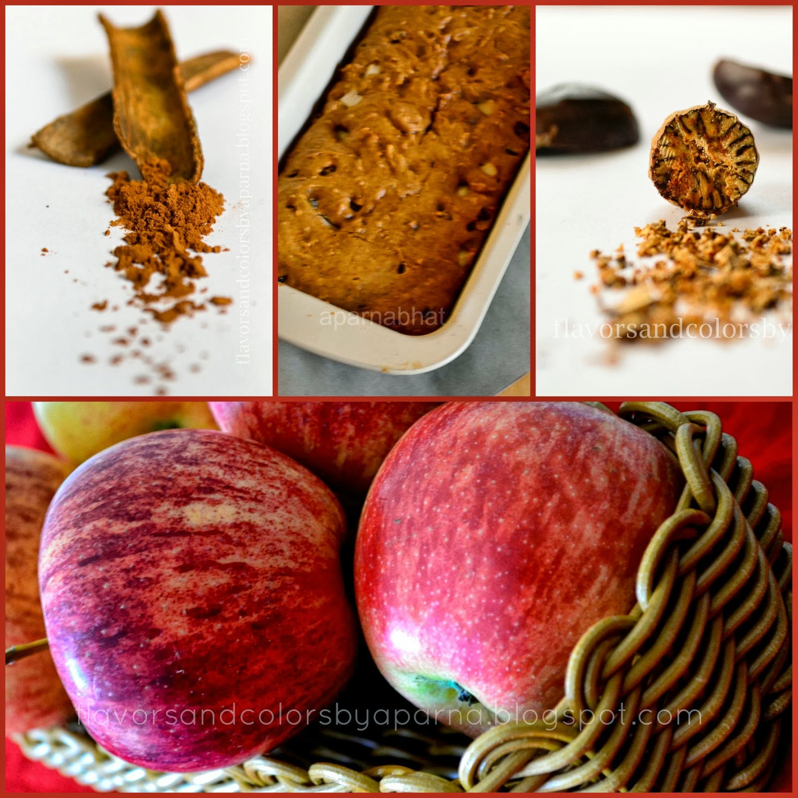 Apple Cinnamon Nutmeg Cake (Eggless) Flavors N Colors