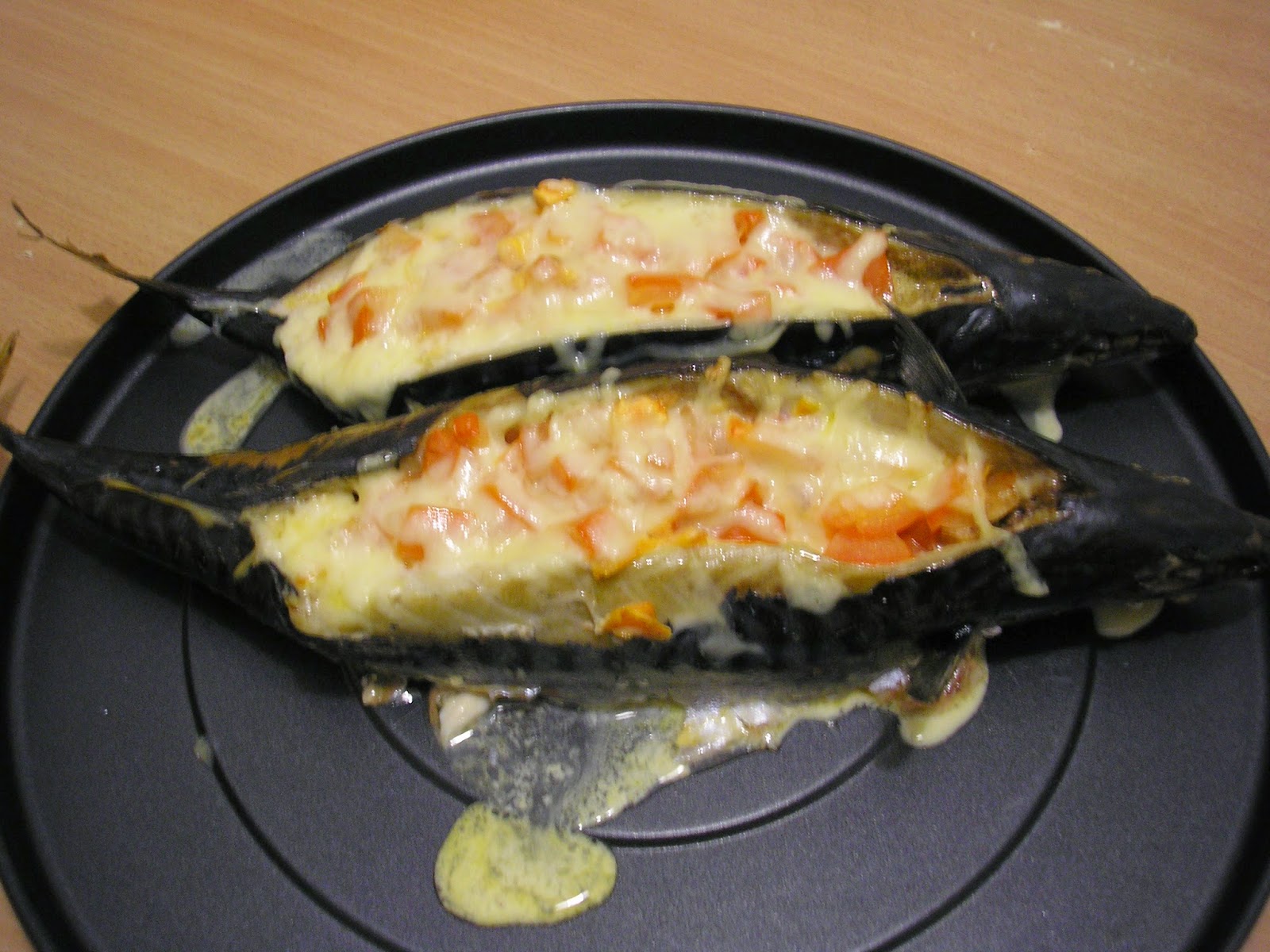 Фаршированная скумбрия лодочки