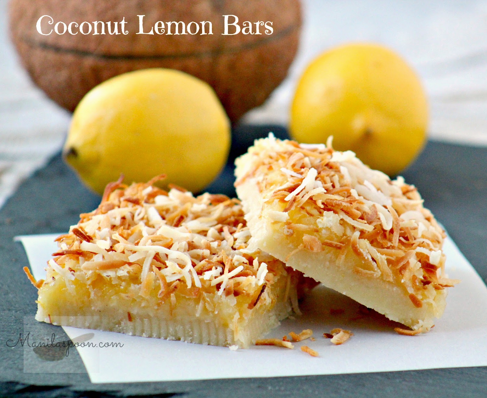 Coconut Lemon Bars Manila Spoon