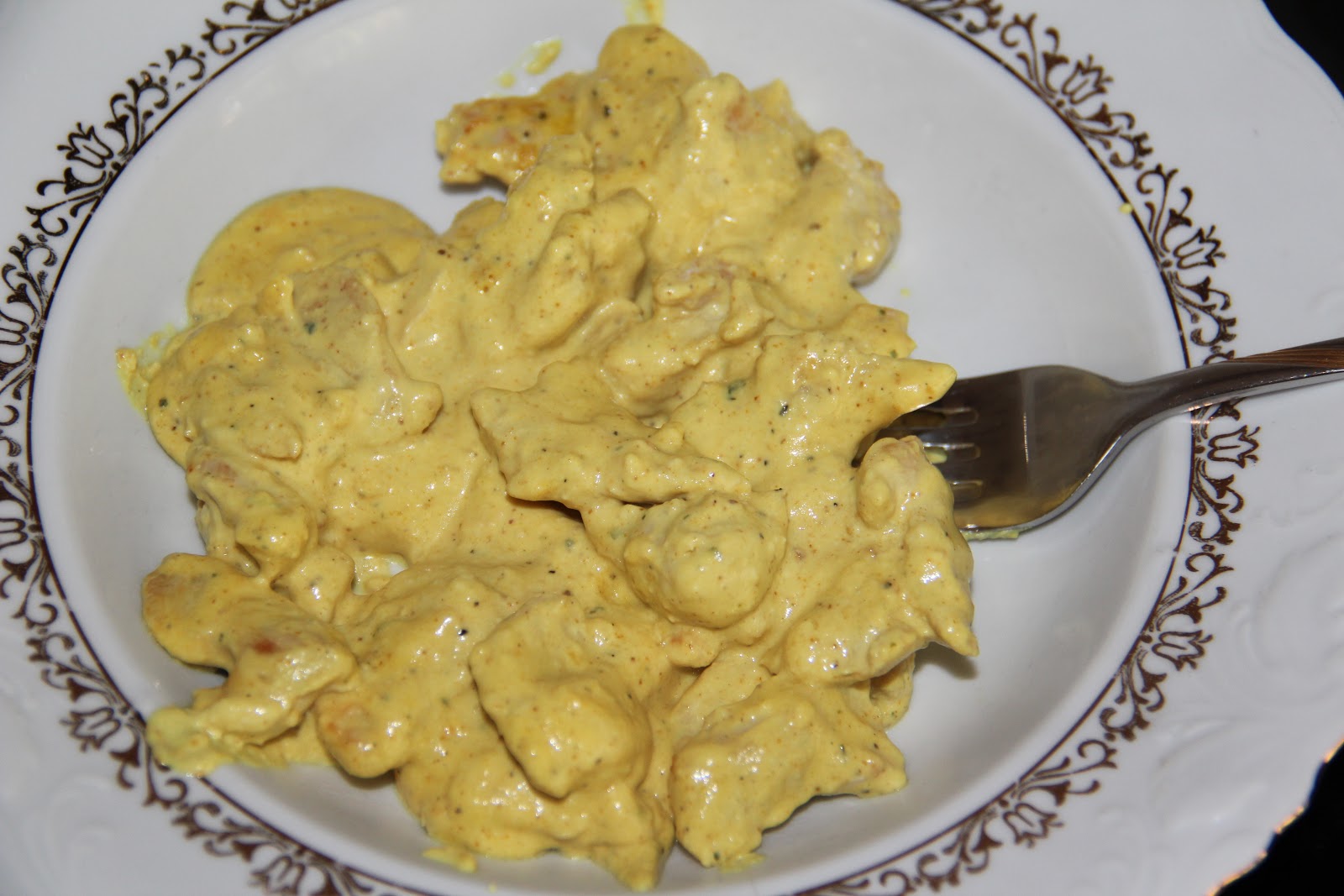 Putengeschnetzeltes in Currysoße
