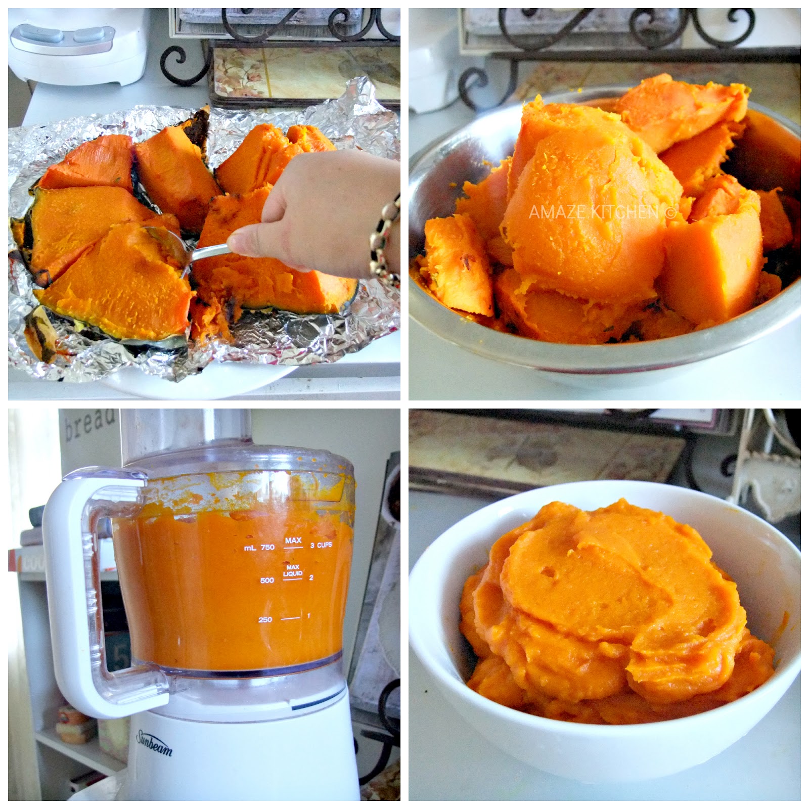 AMAZE KITCHEN Roasted Pumpkin Puree