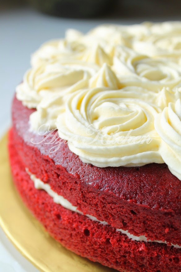 Kek Red Velvet Yang Gebu dan Moist