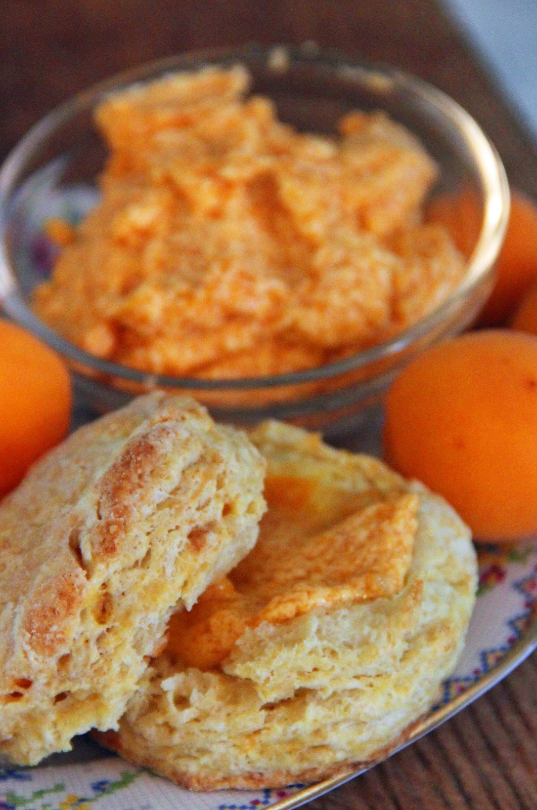 Jo and Sue Apricot Scones with Apricot Honey Butter
