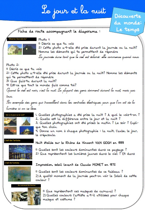 le jour et la nuit cycle 3