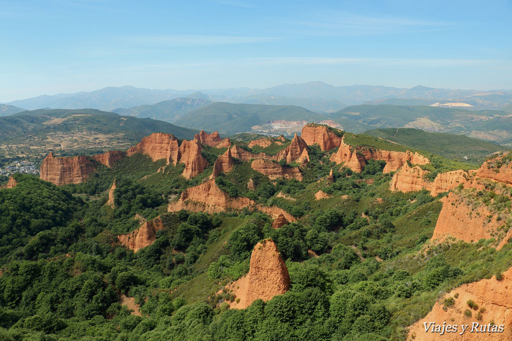 Mirador de Orellán, Las Médulas