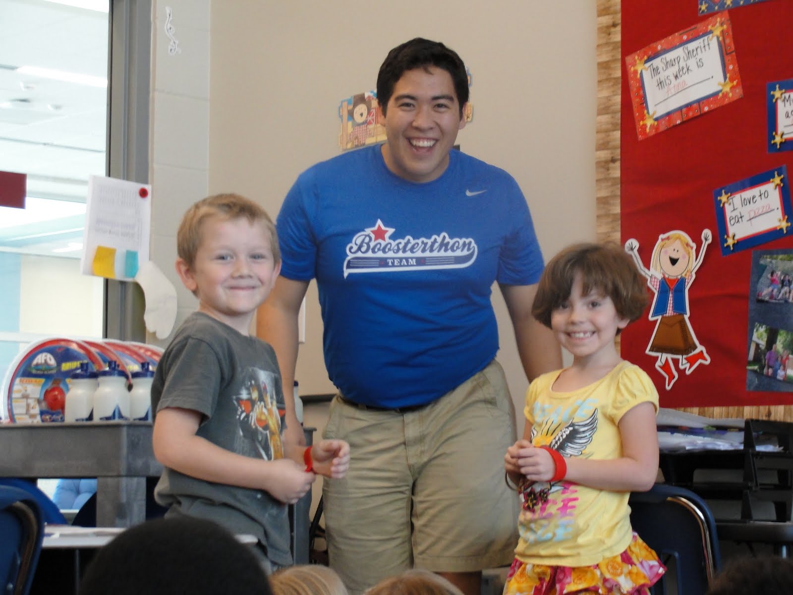 Mrs. Sharp's Sheriffs Sheriffs Earning their Boosterthon Pledge Prizes