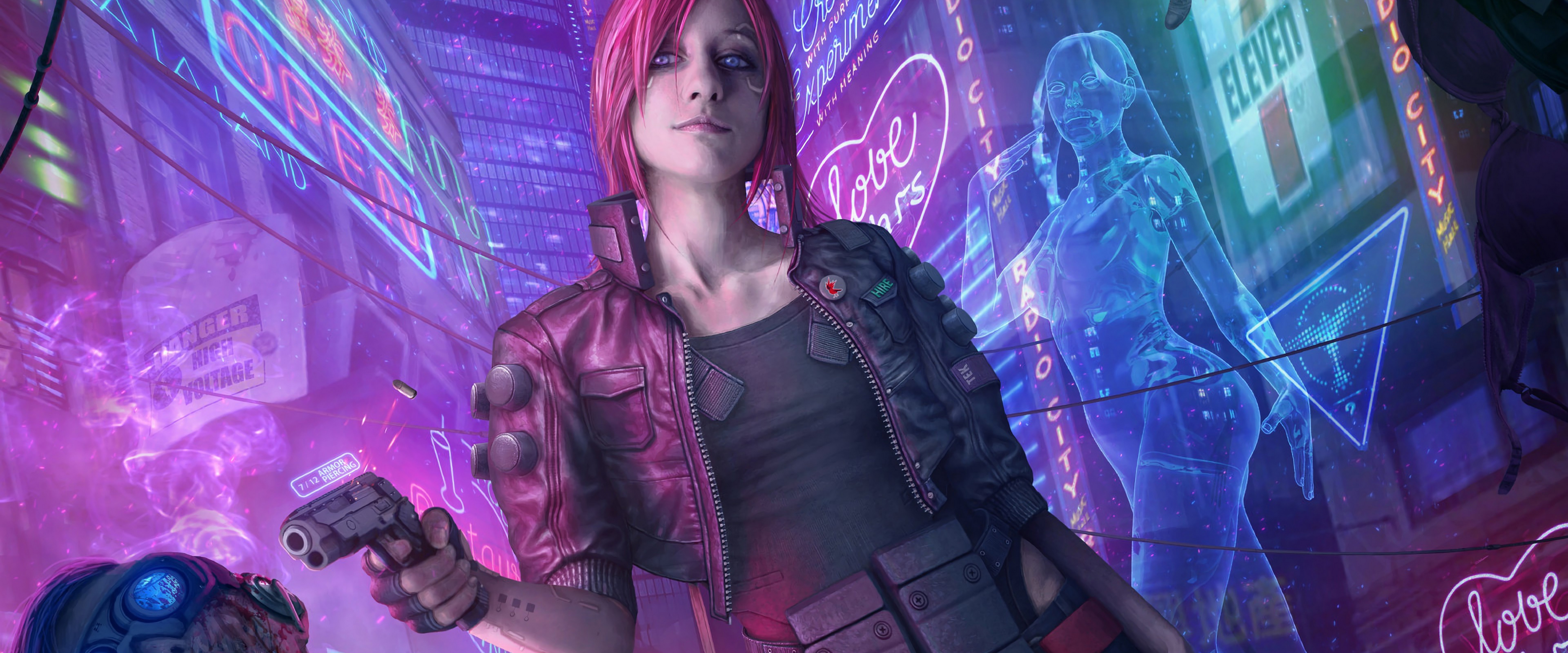 Woman in Cyberpunk City 1440P Resolution  Fantasy   and Background  2560X1440 Cyberpunk HD wallpaper  Pxfuel