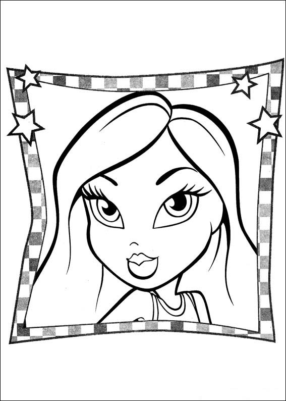 Simple Cool Bratz Coloring Pages 