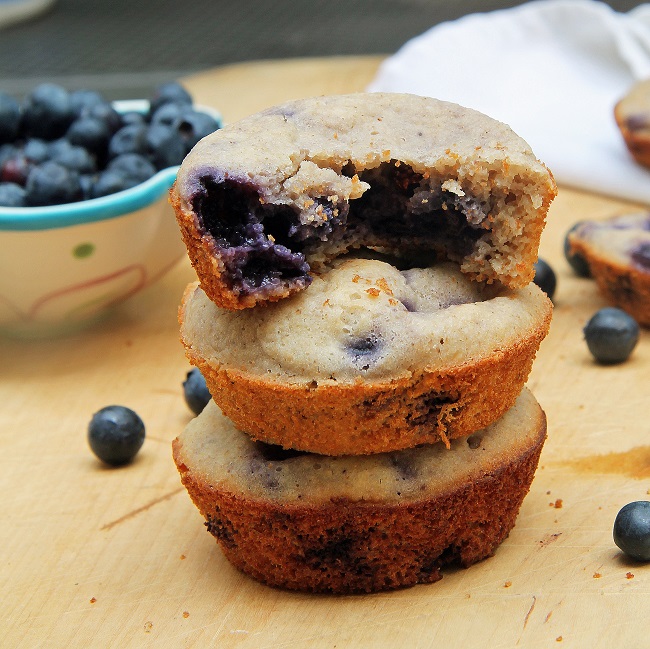Mix it Up Oat Flour Blueberry Muffins + Some Info on Oat Flour
