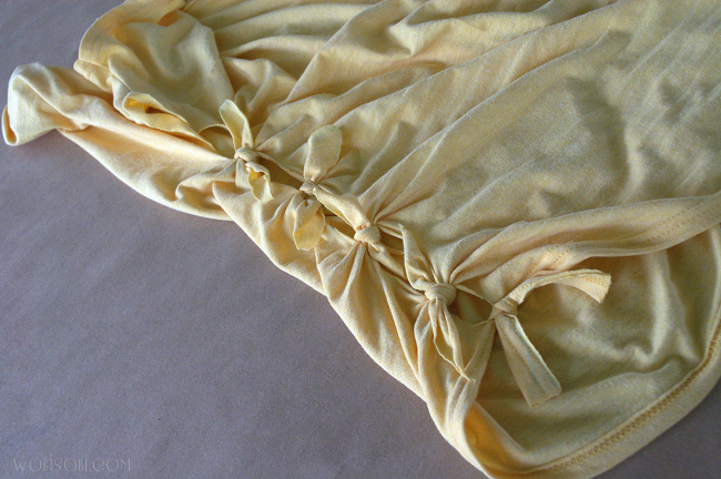 tee shirt ties on the side