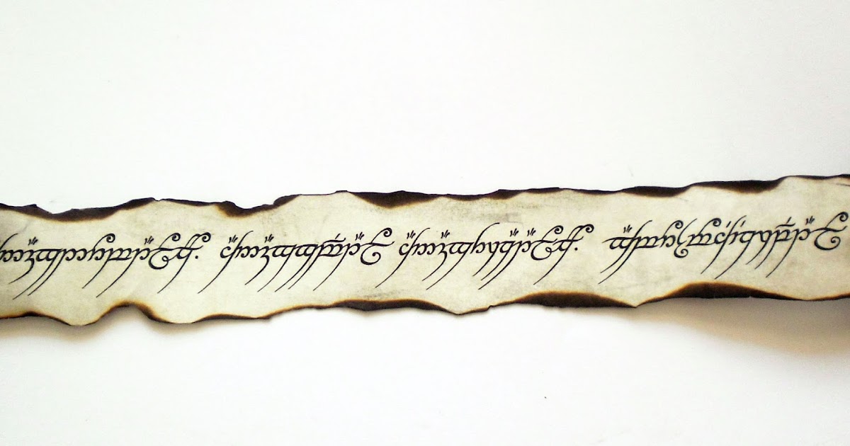 Land of Scrolls: Inscription On The One Ring The Lord Of The Rings And