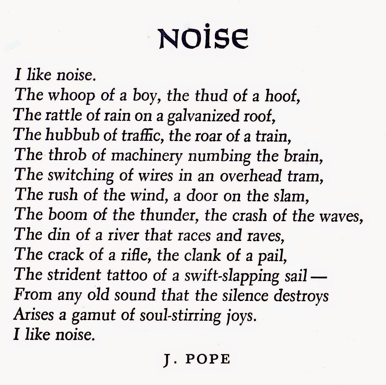 Progress is fine, but it's gone on for too long. I like noise!