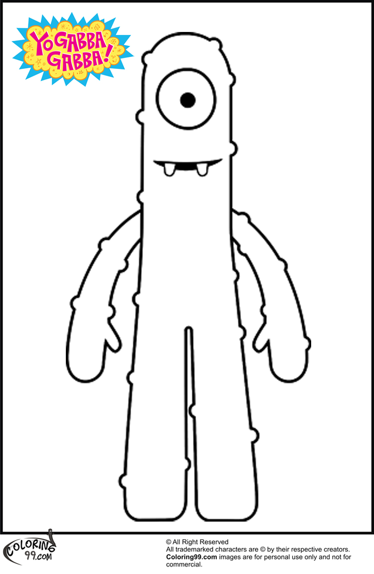 yogabbagabba coloring pages - photo #46