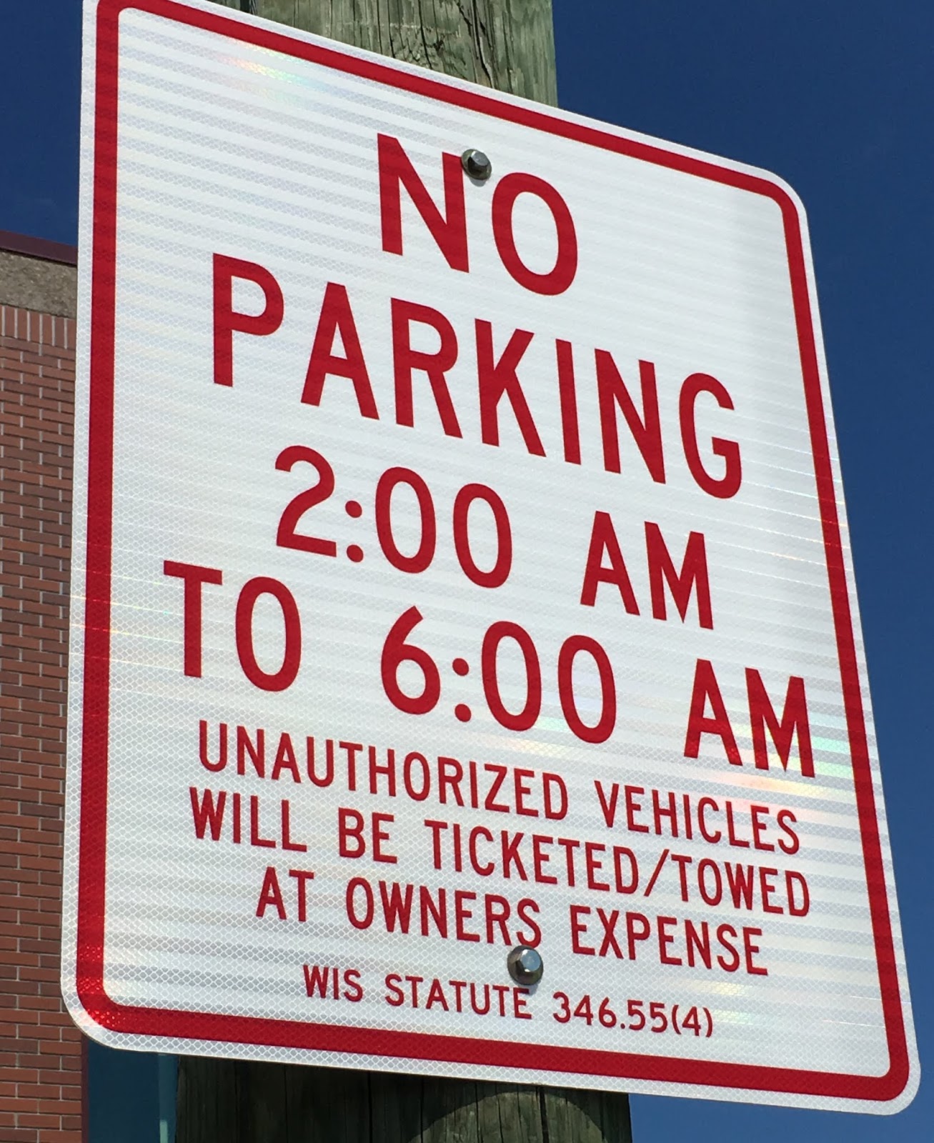 Sturgeon Bay Police Department Parking Restrictions In Market Square