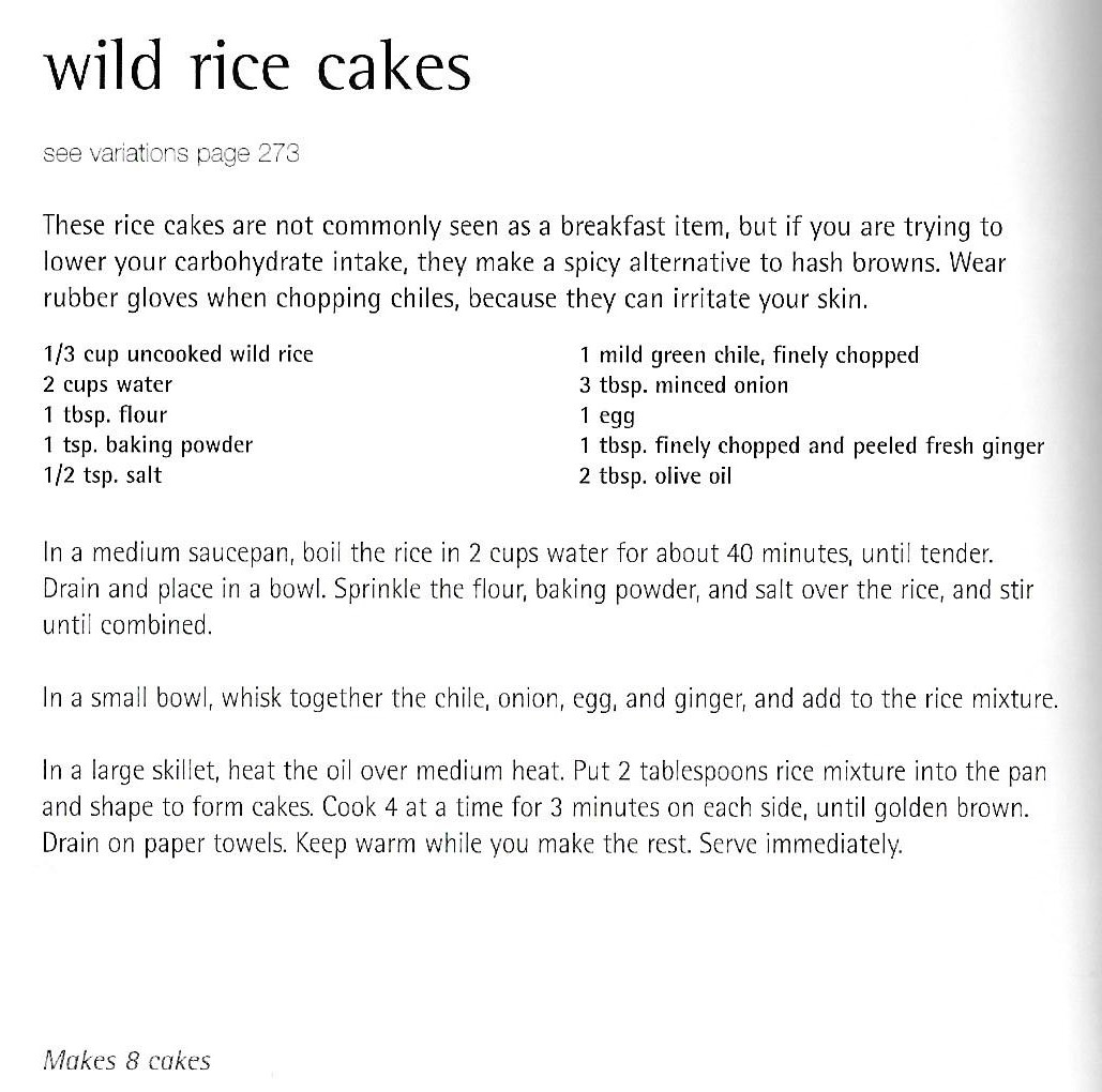 ChezChani Wild Rice Cakes
