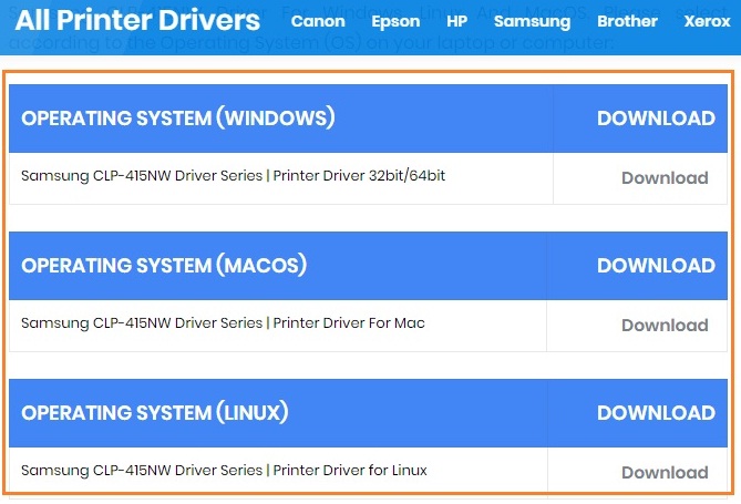 samsung printer driver software samsung printer driver software