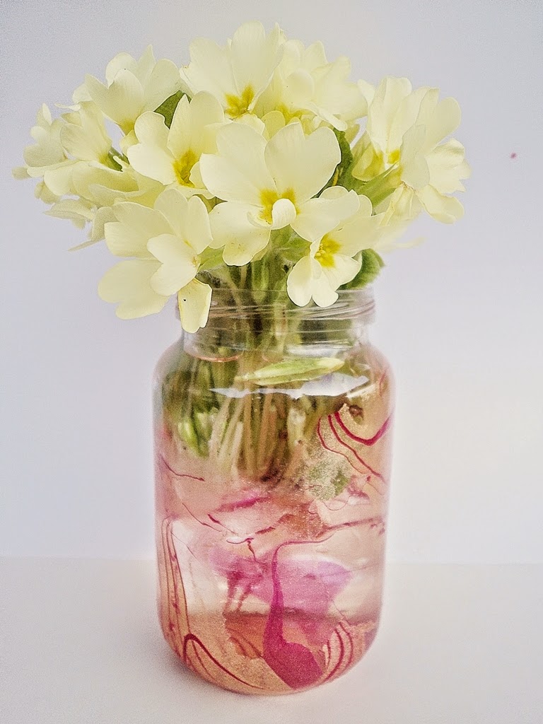 In love with art DIY marble vase