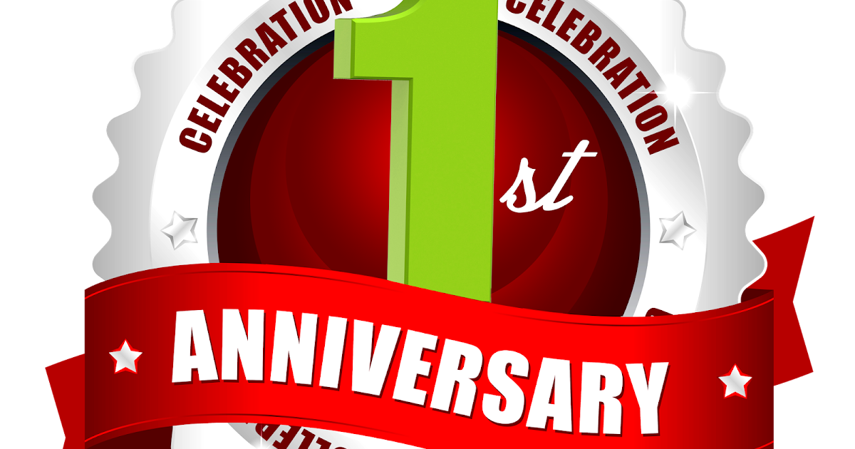 1st anniversary hd png logo downloads with red ribbon | naveengfx