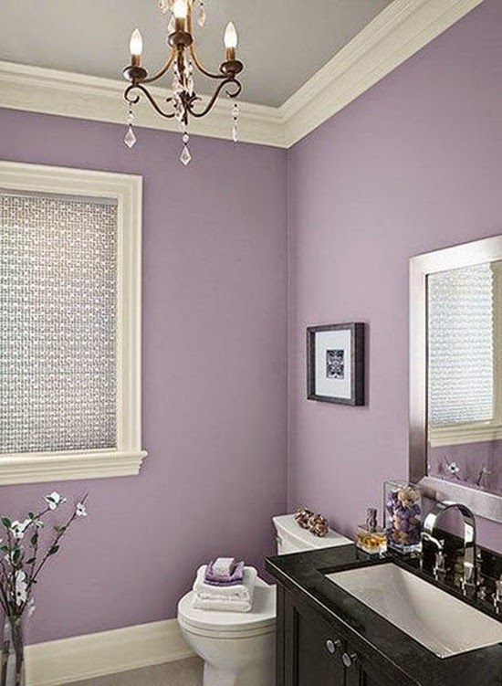 Purple Color in Bathroom