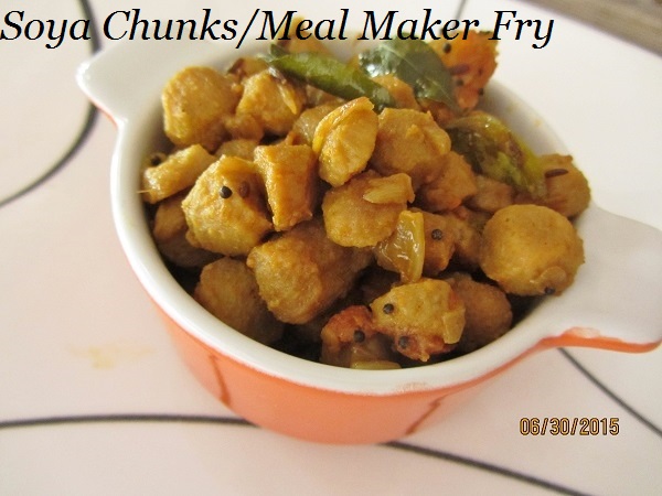 Priya's Virundhu: Meal Maker Fry/Soya Chunks Fry – Soya Chunks Stir Fry