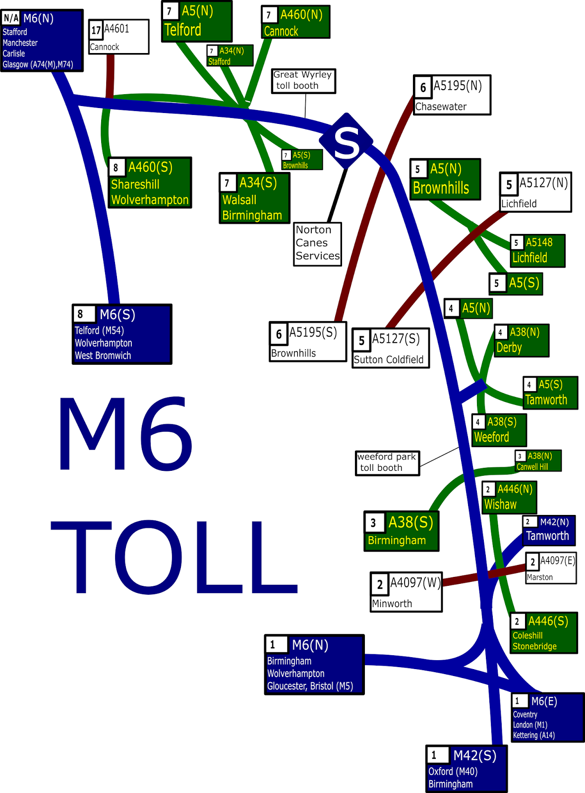 SimpleMap M6 TOLL simplemap-m6-toll