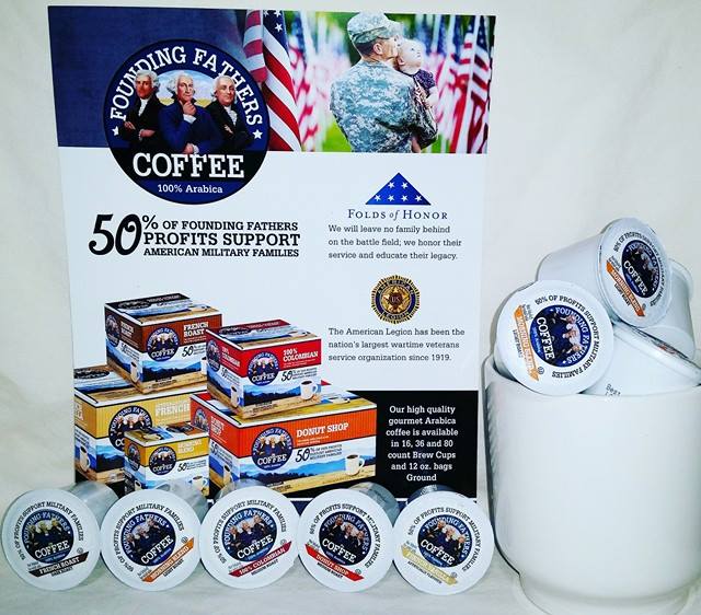 Founding Fathers American Made Premium Coffee that supports American