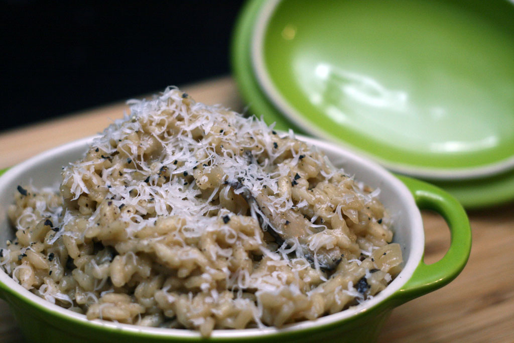 Creamy Shiitake Mushroom Risotto at Home