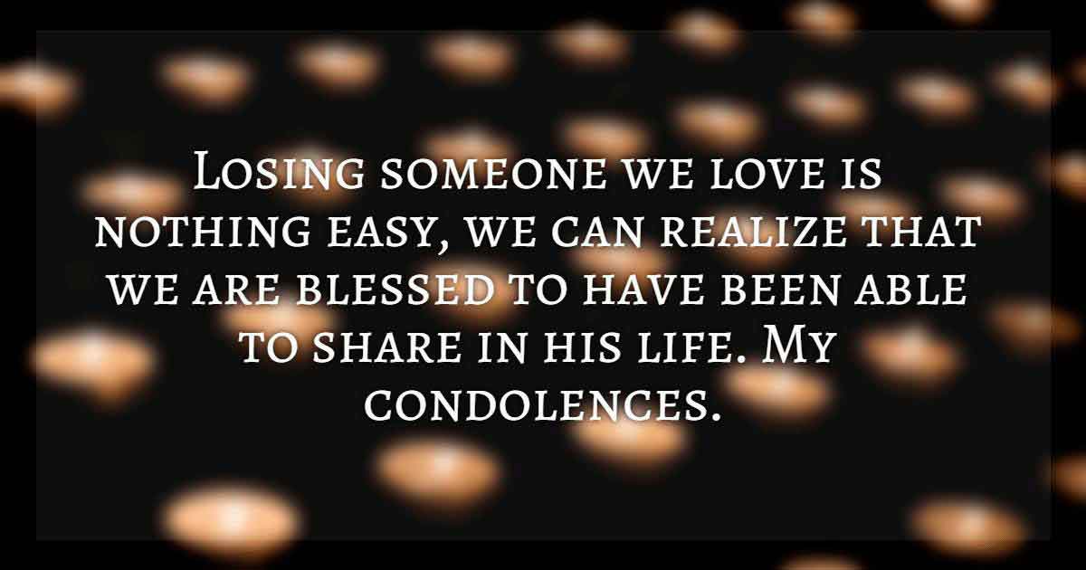 Condolences Messages for your Sympathy Card