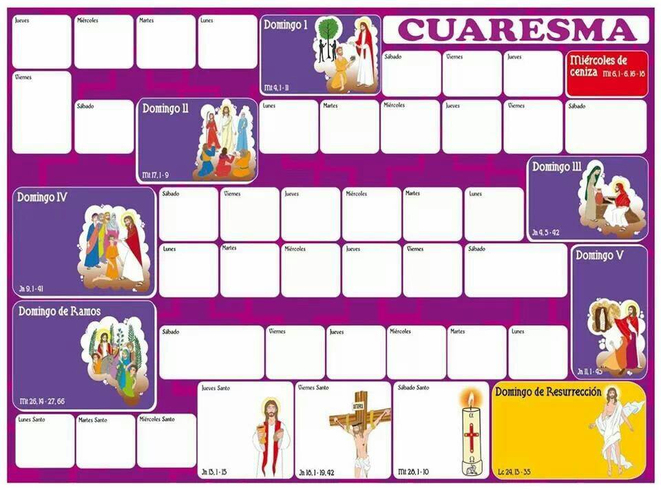ReliArtes Fichas Cuaresma