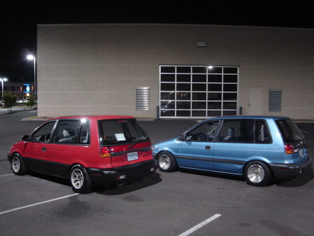 A pair of customized DSM tall wagons.
